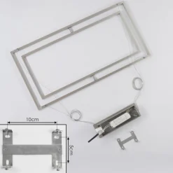 hofstein Suspension Schleitheim Chrome, Nickel mat, Blanc, 1 lumière* Suspensions