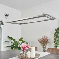 hofstein Suspension Schleitheim Chrome, Nickel mat, Blanc, 1 lumière* Suspensions