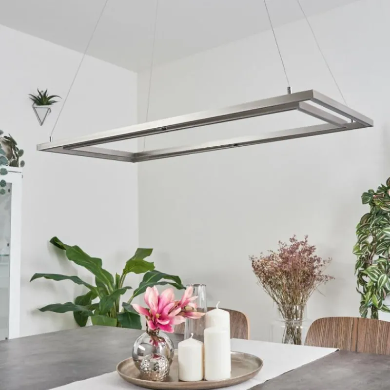 hofstein Suspension Schleitheim Chrome, Nickel mat, Blanc, 1 lumière* Suspensions