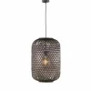 Style Boho-Chic-SCHÖNER WOHNEN-Kollektion Suspension CALLA Noir, 1 lumière