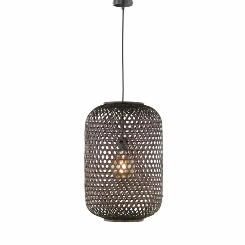 Style Boho-Chic-SCHÖNER WOHNEN-Kollektion Suspension CALLA Noir, 1 lumière