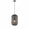 Style Boho-Chic-SCHÖNER WOHNEN-Kollektion Suspension CALLA Noir, 1 lumière