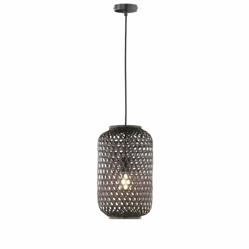 Style Boho-Chic-SCHÖNER WOHNEN-Kollektion Suspension CALLA Noir, 1 lumière