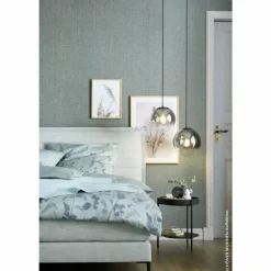 Suspension Verre Fumé-SCHÖNER WOHNEN-Kollektion Suspension MIRROR Noir, 1 lumière