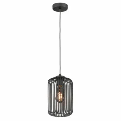 Lampes Industrielles-SCHÖNER WOHNEN-Kollektion Suspension Cage Noir, 1 lumière