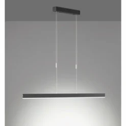 SCHÖNER WOHNEN-Kollektion Suspension SCHÖNER-WOHNEN-Kollektion Straight LED Noir, 1 lumière* Éclairage Led