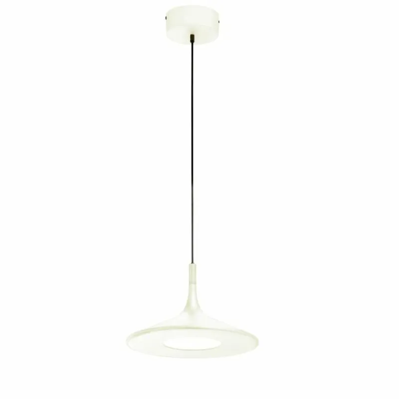SCHÖNER WOHNEN-Kollektion Suspension SCHÖNER-WOHNEN-Kollektion Slim LED Crème, 1 lumière* Éclairage Led