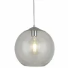 Luminaires Searchlight Suspension Searchlight BALLS Chrome, Transparent, 1 lumière