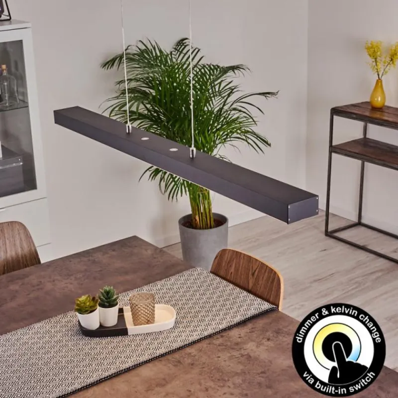 hofstein Suspension Seaton LED Noir, 1 lumière