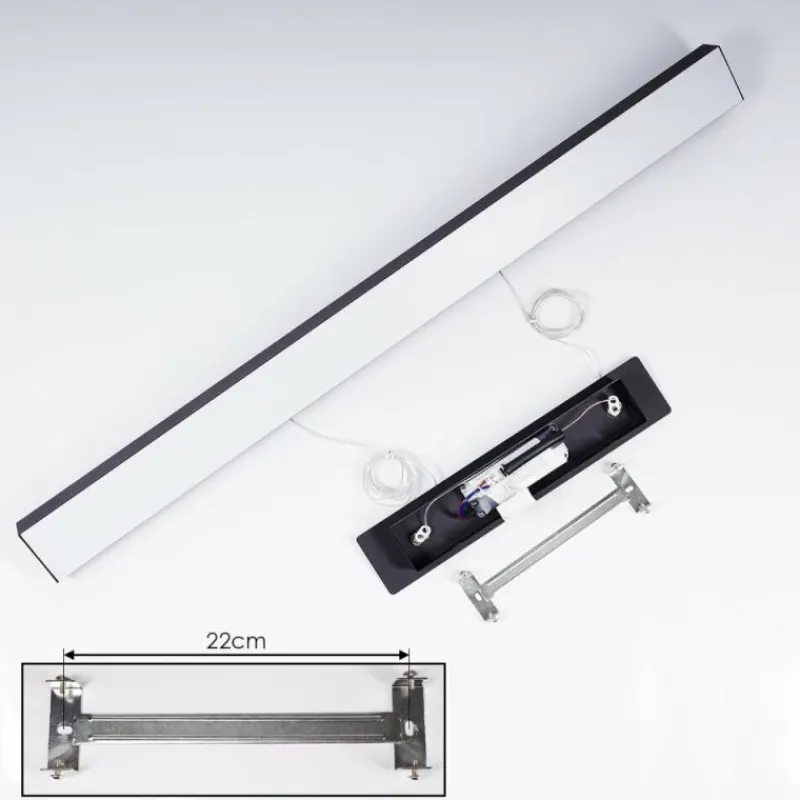 hofstein Suspension Seaton LED Noir, 1 lumière