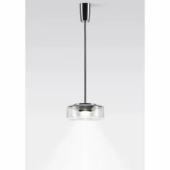 Luminaires Serien Lighting Suspension Serien Lighting CURLING LED Aluminium, Chrome, 1 lumière