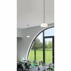 Luminaires Serien Lighting Suspension Serien Lighting CURLING LED Aluminium, Chrome, 1 lumière