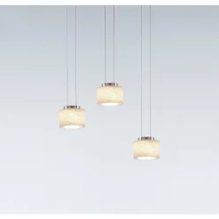 Luminaires Serien Lighting Suspension Serien Lighting REEF LED Acier inoxydable, 1 lumière* Éclairage Led