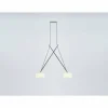 Luminaires Serien Lighting Suspension Serien Lighting TWIN LED Chrome, 2 lumières* Éclairage Led