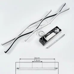 hofstein Suspension Serlande LED Aluminium, 1 lumière