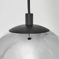 Suspension Verre Fumé-hofstein Suspension Sernf Noir, 1 lumière