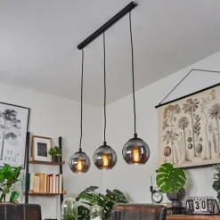 hofstein Suspension Sernf Noir, 3 lumières