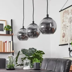 hofstein Suspension Sernf Noir, 3 lumières