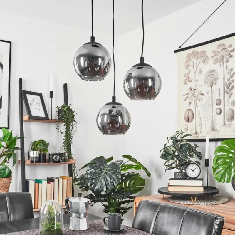 hofstein Suspension Sernf Noir, 3 lumières