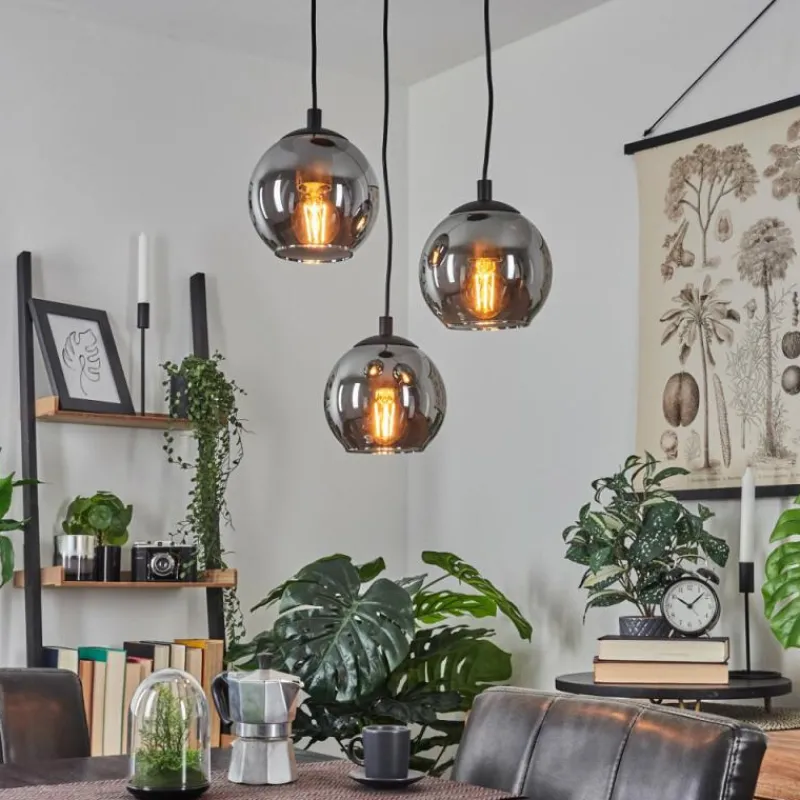 hofstein Suspension Sernf Noir, 3 lumières