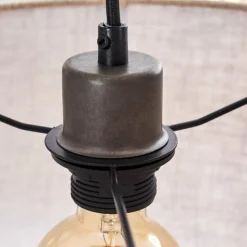 Lampes En Tissu-hofstein Suspension Shiburg Bois clair, 1 lumière