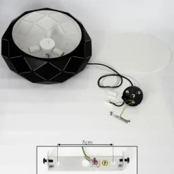 hofstein Suspension Shouver Noir, 3 lumières