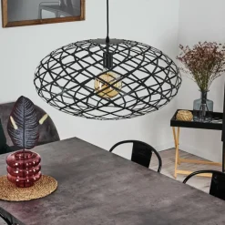 Lampes Vintages & Rétros-hofstein Suspension Shupá Noir, 1 lumière