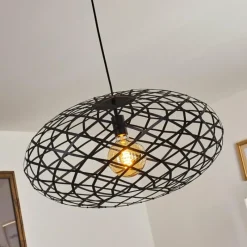 Lampes Vintages & Rétros-hofstein Suspension Shupá Noir, 1 lumière