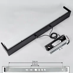 hofstein Suspension Siders LED Noir, 1 lumière, Changeur de couleurs