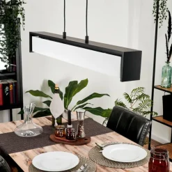 hofstein Suspension Siders LED Noir, 1 lumière, Changeur de couleurs