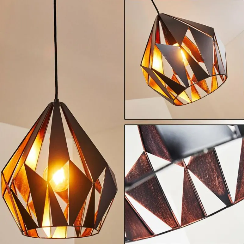 Luminaires Orientaux-hofstein Suspension Situk Cuivre, Noir, 1 lumière