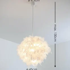 hofstein Suspension Skaulo Blanc, 1 lumière