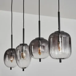 hofstein Suspension Skiatook Noir, 4 lumières