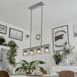 hofstein Suspension Skovde Argenté, 4 lumières