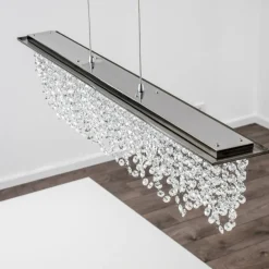 hofstein Suspension Slidre LED Chrome, 1 lumière, Télécommandes