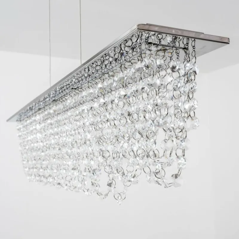 hofstein Suspension Slidre LED Chrome, 1 lumière, Télécommandes