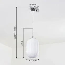 hofstein Suspension Sénal Chrome, 1 lumière