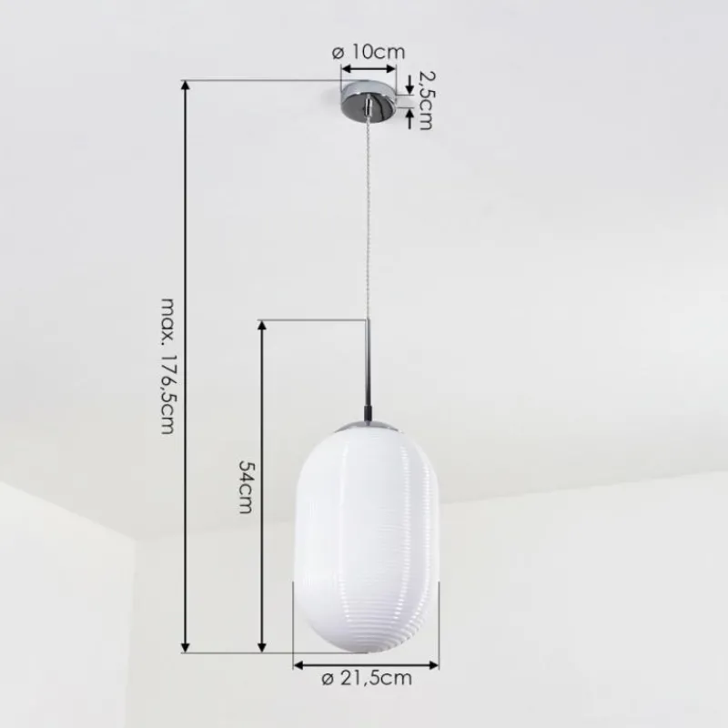 hofstein Suspension Sénal Chrome, 1 lumière