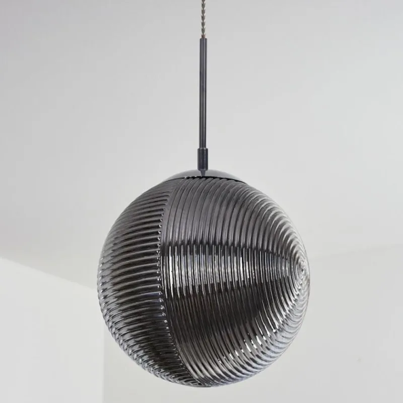 Suspension Verre Fumé-hofstein Suspension Sénal Chrome, 1 lumière