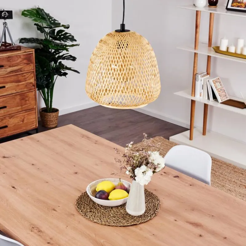 Style Boho-Chic-hofstein Suspension Solera Noir, 1 lumière