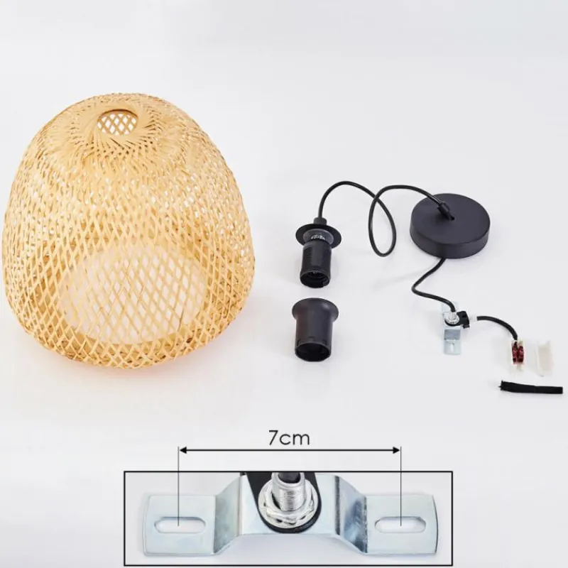 Style Boho-Chic-hofstein Suspension Solera Noir, 1 lumière