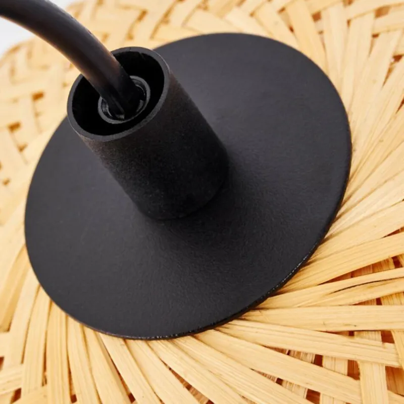 Style Boho-Chic-hofstein Suspension Solera Noir, 1 lumière