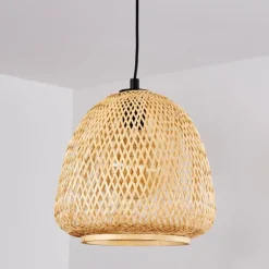 Style Boho-Chic-hofstein Suspension Solera Noir, 1 lumière