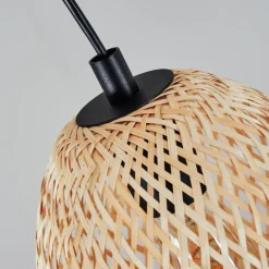 Style Boho-Chic-hofstein Suspension Solera Noir, 3 lumières