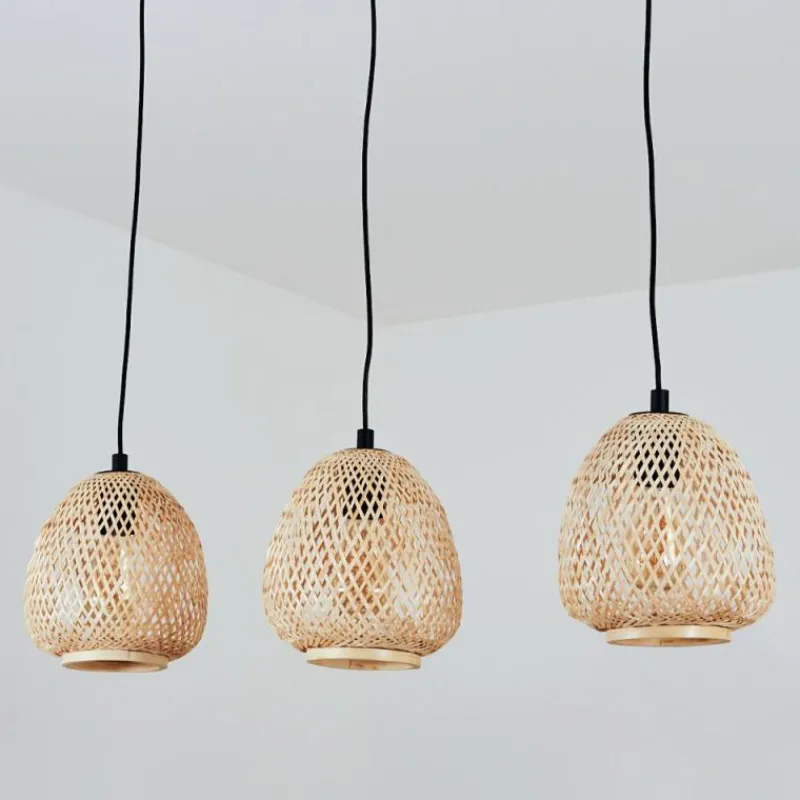 Style Boho-Chic-hofstein Suspension Solera Noir, 3 lumières