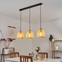 Style Boho-Chic-hofstein Suspension Solera Noir, 3 lumières