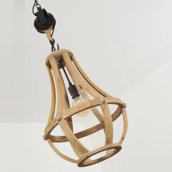 Luminaires Rustiques-hofstein Suspension Sonderjylland Bois clair, 1 lumière