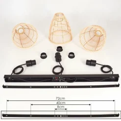 Luminaires Scandinaves-hofstein Suspension Sooul Noir, 3 lumières