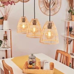 Luminaires Scandinaves-hofstein Suspension Sooul Noir, 3 lumières