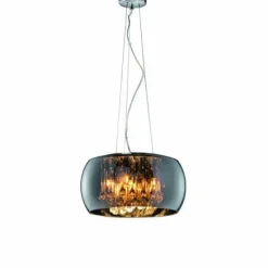 Luminaires Rustiques-Luminaires Trio Suspension Sorpetaler Leuchten Vapore Chrome, 5 lumières